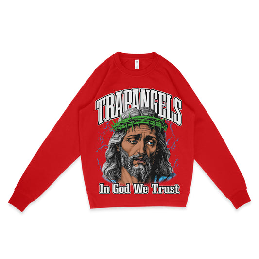 Red Trap Angles Sweater