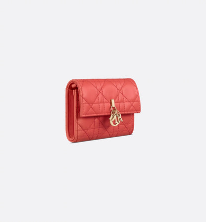 Micro Bag in Coral Cannage Lambskin